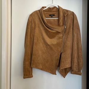 Lulus brown drapey suede jacket. Size XL.